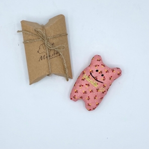 Taschenmausbär, Taschenfreund, Trösterle, kleiner Freund, Röschen, von Mausbär  - Handarbeit kaufen
