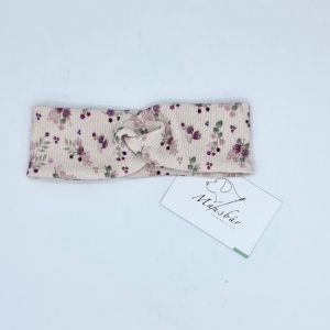 Stirnband, KU 39 - 42 cm, Haarband , Bandeau , Boho-Stirnband, Blumen, von Mausbär     - Handarbeit kaufen