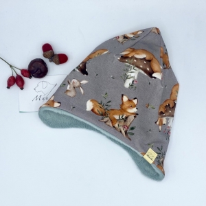 Zipfelmütze, KU 42 - 43 cm, Zwergenmütze, Babymütze, Fuchs , von Mausbär  - Handarbeit kaufen
