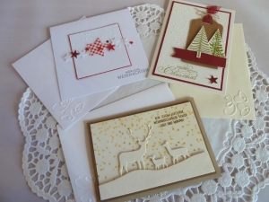 Weihnachtskarten-Set, 3 Karten für Weihnachten