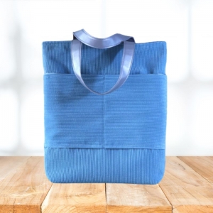 Cord Tasche //Tote Bag //  Tragetaschen //Henkeltasche Damen // blaue Tasche//  Männertasche // Handtasche shopper //  mint/ Grün/ cord Shopper - Handarbeit kaufen