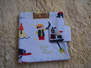  Büchertasche für Minibücher - Minibüchertasche - Piraten