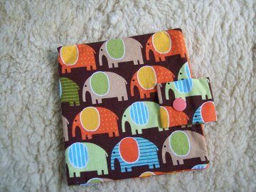  Büchertasche für Minibücher - Minibüchertasche -Elefanten