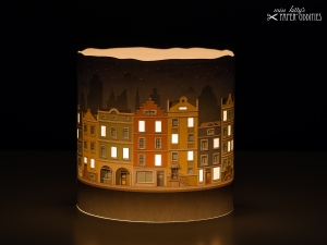 Adventskalender »Lichter der Stadt«, zum Beleuchten mit einer Kerze oder LED-Teelicht