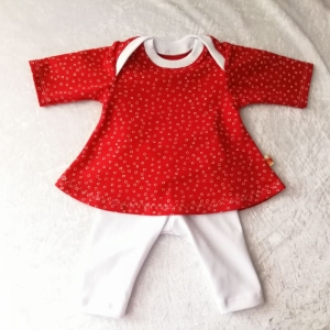 Frühchen Tunika - Kleidchen mit Leggings , Größe 48/50 ,  Reborn Baby , Frühchen Bekleidung, Reborn Bekleidung      - Handarbeit kaufen