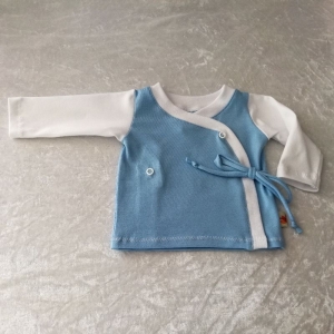 Frühchen  Baby Wickelshirt  , Größe 44 - 48, Reborn Baby, Baby Jacke   - Handarbeit kaufen