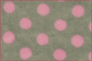  Fleece Punkte, grau-rosa, 0,5  m/150 cm              (Kopie id: 100220941)