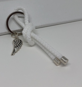 Schlüsselanhänger Taschenanhänger aus einem Segelseil mit einem Flügelanhänger EINZELSTÜCK  ♥ 