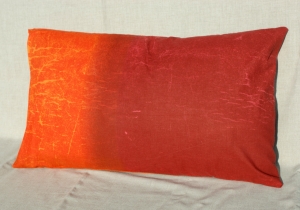 Kissenbezug BATIK-OPTIK rot pink orange 30x50 cm Bassetti-Stoff  Baumwolle   - Handarbeit kaufen