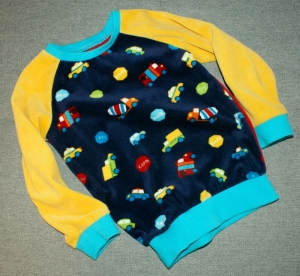 Kinder Pullover Nicki AUTOS Gr.104/110 Baumwolle bunt - Handarbeit kaufen