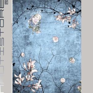 KEY – blue Sommersweat Panel 2x1,5m hellblau vintage romantisch Nautistore - Handarbeit kaufen