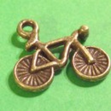 Anhänger Fahrrad, Bike bronzefarben