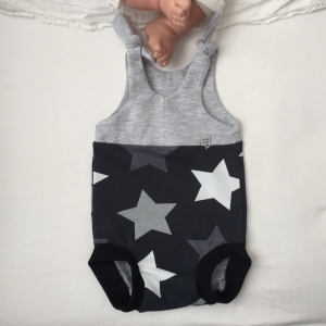 kurzer Baby Strampler * STAR * Jumper vom zimtbienchen  ab Gr. 44 handmade  - Handarbeit kaufen