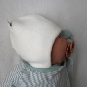 Beanie FLEECE mit Ohrschutz  Baby Kind Mütze doppellagig von zimtbienchen verschiedene Größen  - Handarbeit kaufen