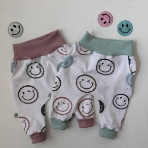 SMILEY Baby Kleinkind Hose BIOBaumwolle Mitwachshöschen zimtbienchen    NEU - Handarbeit kaufen