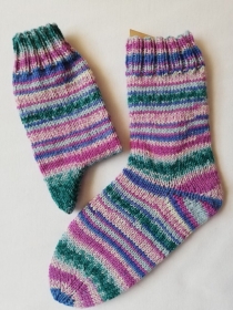 Socken, handgestrickt,  Regia 3653, verschiedene Größen möglich (Gr. 36/37 - 44/45), aus 6-fädiger Sockenwolle