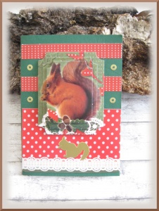 Geburtstagskarte mit Eichhörnchen, Eichhörnchenkarte, Oachkatzl,
