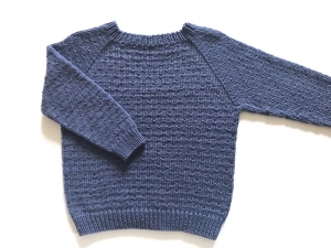 Kommission - Warmer Pullover für kühle Tage - handgestrickt aus weicher Wolle (Merino) - schnell überziehen, und raus zum spielen - Größe 92  (18 - 24 Monate)