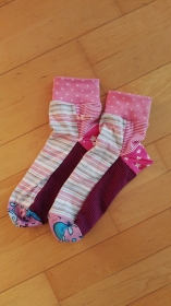socks for fun - genähte Socken mit individueller Note- Rosatöne 2