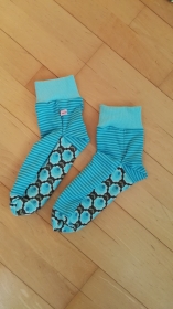 socks for fun - genähte Socken mit individueller Note- Türkistöne 2
