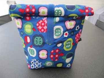 Lunchbag - Rolltasche - Kulturtasche ,bunte Äpfel - Handarbeit kaufen
