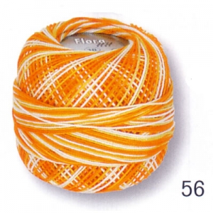 Häkelgarn Caro 10 orange-weiss 1102 - Handarbeit kaufen