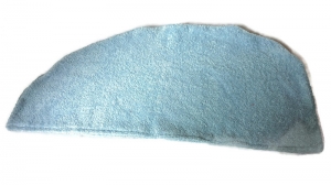 Baumwoll Frottee Handtuch-Turban Haar-Turban hellblau - Handarbeit kaufen