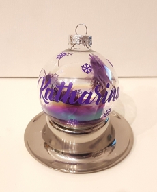 Weihnachtskugeln mit Namen ★ 6,5cm ★ individualisierbar ★ aus Glas ★ personalisiert
