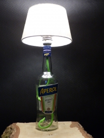 Gin Flaschen Lampe, Rohling, DIY, Upcycling, Eyecatcher, Bar, Design Aperol