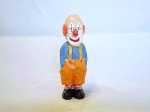 Clown, hand geschnitzt und bemalt aus Lindenholz - Handarbeit kaufen