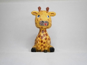 Giraffe, hand geschnitzt und bemalt aus Lindenholz  - Handarbeit kaufen