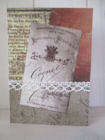 Nostalgische  Klappkarte mit Umschlag 10,5 x 14,8 cm groß versandkostenfrei 