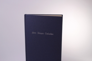 handgebundenes Schreibbuch mit blauem Gewebeeinband  (Kopie id: 100147251)