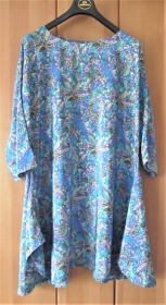 Zipfellongshirt in XL Format in Blautönen