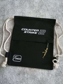 Klassischer Universal-Mini-Rucksack mit Merch für Fans von Counter Strike 2 in Schwarz