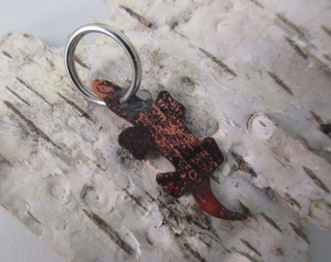 Salamander Schlüsselanhänger aus Kupfer - Handarbeit kaufen