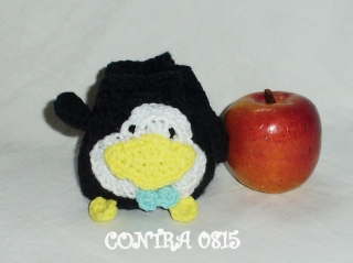 gehäkelt lunchbag Pinguin Apfeltasche kaufen