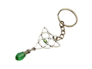 Schlüsselanhänger mit keltischen Knoten Irland Stil grün silberfarben Geschenkidee für sie und ihn kleine Geschenke - Handarbeit kaufen