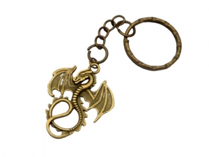 Schlüsselanhänger mit Drachen Anhänger bronzefarben Geschenkidee für Mann und Frau kleine Geschenke für ihn - Handarbeit kaufen