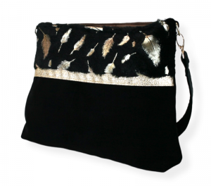 Handtasche ♥ BlackCharme ♥ Samttasche Umhängetasche Bag - Handarbeit kaufen