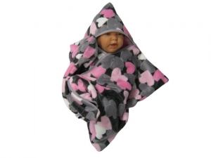 star fleece baby wrap stern schlafsack pucktuch swaddle einschlagdecke wellness fleece    - Handarbeit kaufen