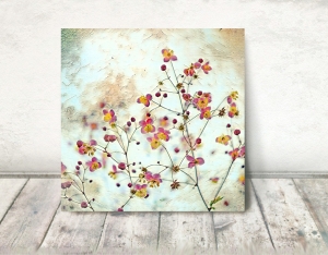 Flowers*Bilder auf Holz*Herbstanemonen*Shabbychic Vintage*Landhaus Natur*Bilder Herbst Blumen Blüten*Wanddeko handgefertgt*Blumenbild*Geschenk 6692.181004.184731_herbstanemonen-wand