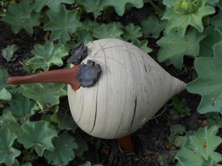 Handgemachter Keramikvogel