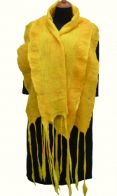 Handgefilzter Schal aus australischer Merinowolle