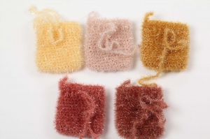 Seifensäckchen Duschschwamm  originell, nachhaltig und umweltschonend, waschbar klein Seifenreste ; Farbe wählbar  - Handarbeit kaufen