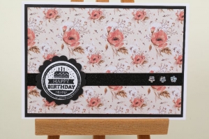 edle und romantische Geburtstagskarte Glückwunschkarte Grußkarte Geburtstag in Handarbeit hergestellt - Handarbeit kaufen