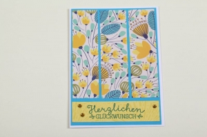 verspielte Geburtstagskarte Glückwunschkarte Grußkarte in Handarbeit für jeden Anlass hergestellt - Handarbeit kaufen