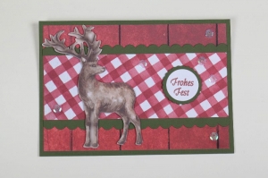 schöne Weihnachtskarte in aufwändiger Handarbeit hergestellt  (Kopie id: 100312740) - Handarbeit kaufen