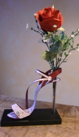 High Heel Vase zum Valentinstag oder als Geschenk für allerlei Anlässe