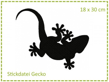 Gecko 18x30 Stickdatei